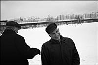 Подборка черно-белых фотографий московских улиц. Р