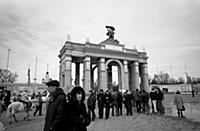 ВДНХ. Подборка черно-белых фотографий московских у