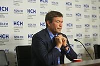 Олег Царев. Пресс-конференция в НСН. Москва, Росси