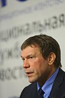 Олег Царев. Пресс-конференция в НСН. Москва, Росси
