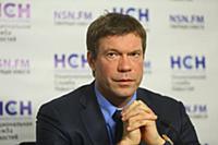 Олег Царев. Пресс-конференция в НСН. Москва, Росси