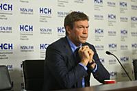 Олег Царев. Пресс-конференция в НСН. Москва, Росси