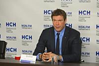 Олег Царев. Пресс-конференция в НСН. Москва, Росси