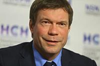 Олег Царев. Пресс-конференция в НСН. Москва, Росси