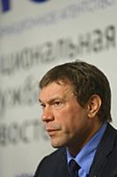 Олег Царев. Пресс-конференция в НСН. Москва, Росси
