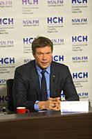 Олег Царев. Пресс-конференция в НСН. Москва, Росси