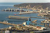 Вид сверху на центральную часть Туапсинского Морск