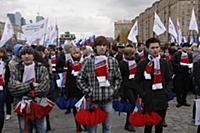 Митинг в поддержку Владимира Путина в президенты н