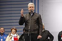 Мэр Москвы Сергей Собянин. Митинг в поддержку Влад