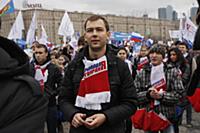Митинг в поддержку Владимира Путина в президенты н