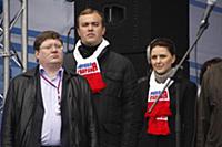 Митинг в поддержку Владимира Путина в президенты н