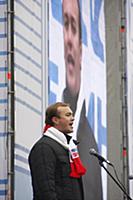 Митинг в поддержку Владимира Путина в президенты н