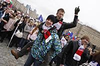Митинг в поддержку Владимира Путина в президенты н