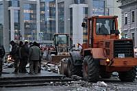 Снос торговых площадей у метро Крапоткинская, Чист