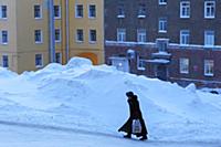 Мурманская область.Кировск.Городская архитектура.