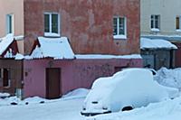 Мурманская область.Кировск.Городская архитектура.