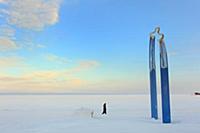 Карелия.Петрозаводск.Набережная Онежского озера.Ск