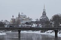 Вид на Борисоглебский монастырь. Виды города Торжо