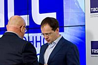 Андрей Шишкин, Владимир Мединский. Пресс-конференц