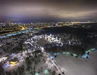 Музей-заповедник 'Царицыно' в ночное время, вид с 