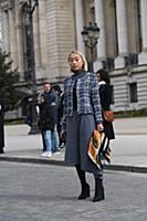 Margaret Zhang. Street Style, Fall Winter 2018, Pa