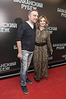 Карина Мишулина с супругом. Премьера фильма «Балка
